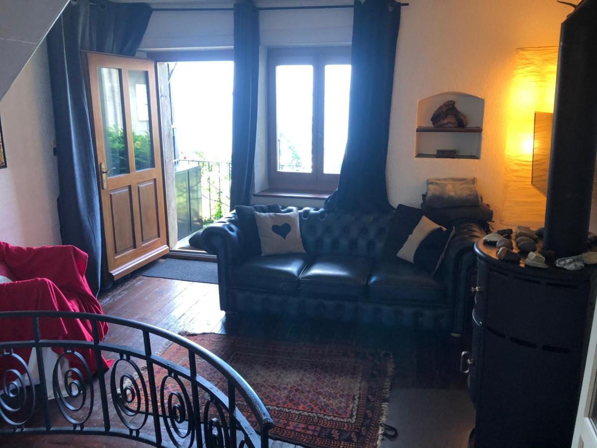 A Room With A View - Maisonnette Dans Bourg Medieval Au Bord Du Lac Leman อีวัวค์ ภายนอก รูปภาพ